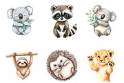 Baby Animal Nursery Clipart PNG, an Illustration by SinaCreation (Thumbnail 4 of 5)