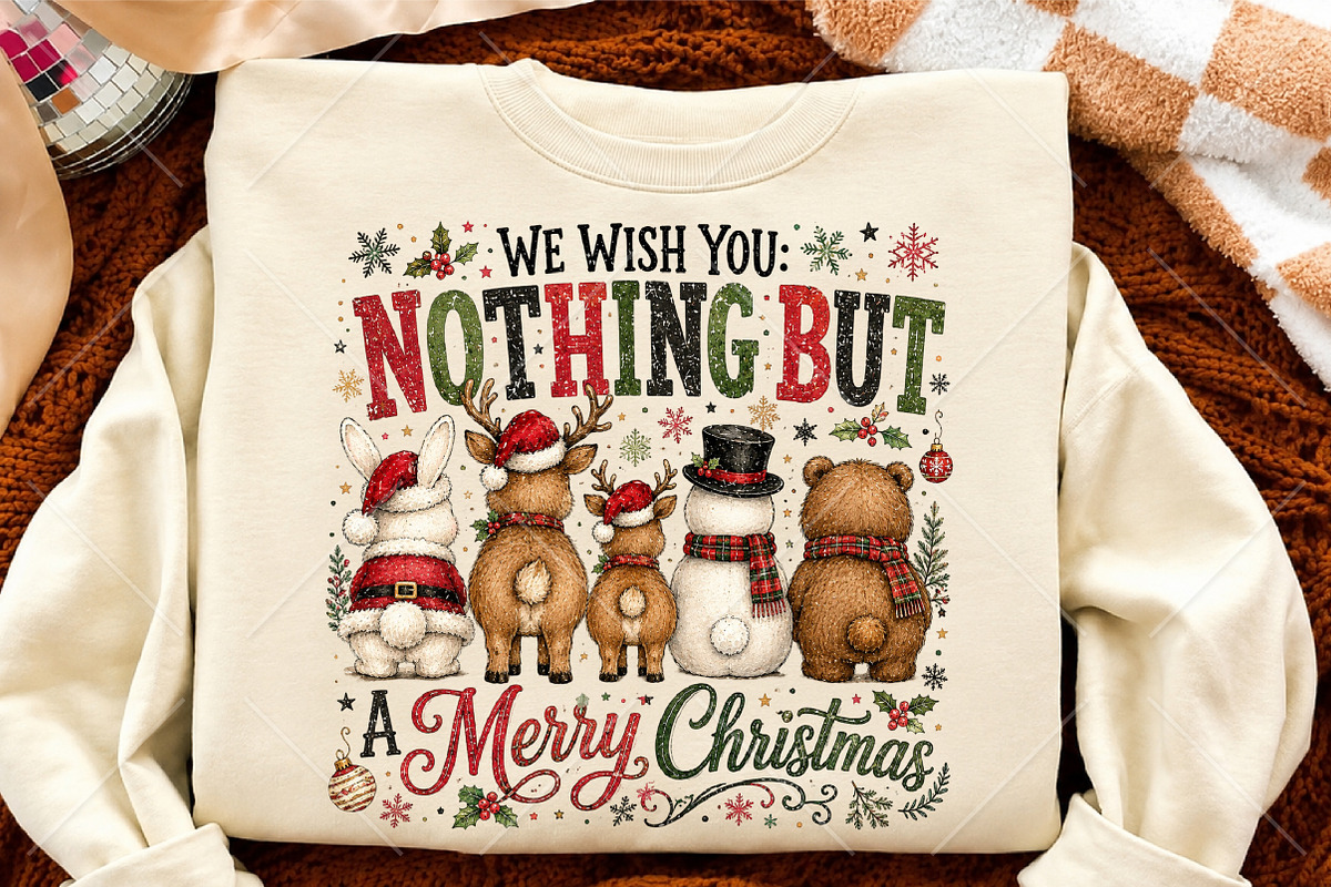 Nothing Butt a Merry Christmas PNG, a Seasonal Illustration by Canvas Craft (Photo 4 of 6)