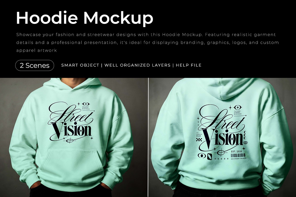 Hoodie Mockup, a Hoody Mockup by Pitchlook.Studio (Photo 1 of 3)