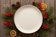 Christmas Plate Mockup 100 JPG, a Cups & Container Mockup by KennedyStudio (Thumbnail 8 of 12)