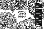 Wandering Mandala Procreate Inkers, a Brush Add-On by Heather Green Designs (Thumbnail 13 of 13)