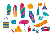 Beach Vacation Vector Drawings, an Object Illustration by Adiemus (Thumbnail 2 of 6)