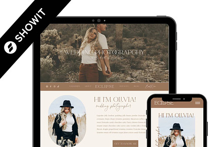 Boho Showit Website Template
