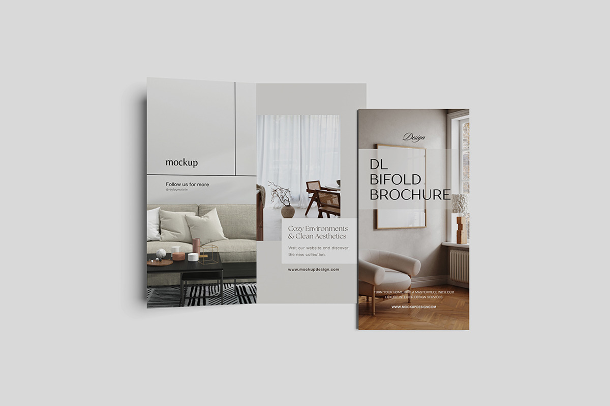 DL Bifold Mockup, an Advertising Mockup by Pikachudesign (Photo 2 of 4)