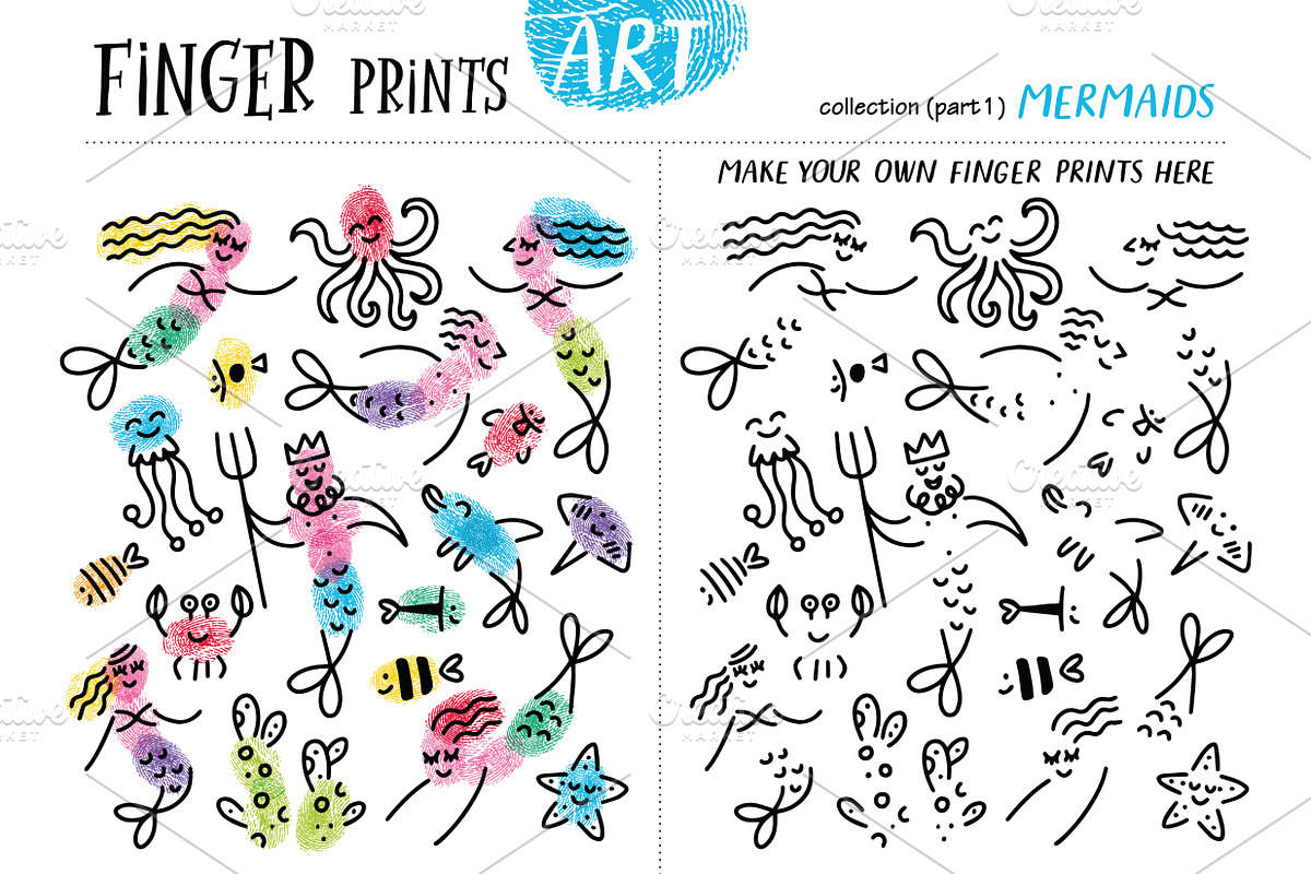 Finger prints ART (part 4), an Education Illustration by Alena Razumova (Photo 5 of 13)