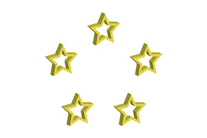 Star icon design template, a Decorative Illustration by Sumberpangan