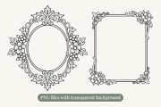 Vintage Ornamental Floral Frame, a Decorative Illustration by Kusumaillustration (Thumbnail 5 of 10)