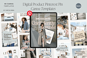 Digital Product Pinterest Templates, a Marketing Template by Tabitha Emma (Thumbnail 1 of 7)