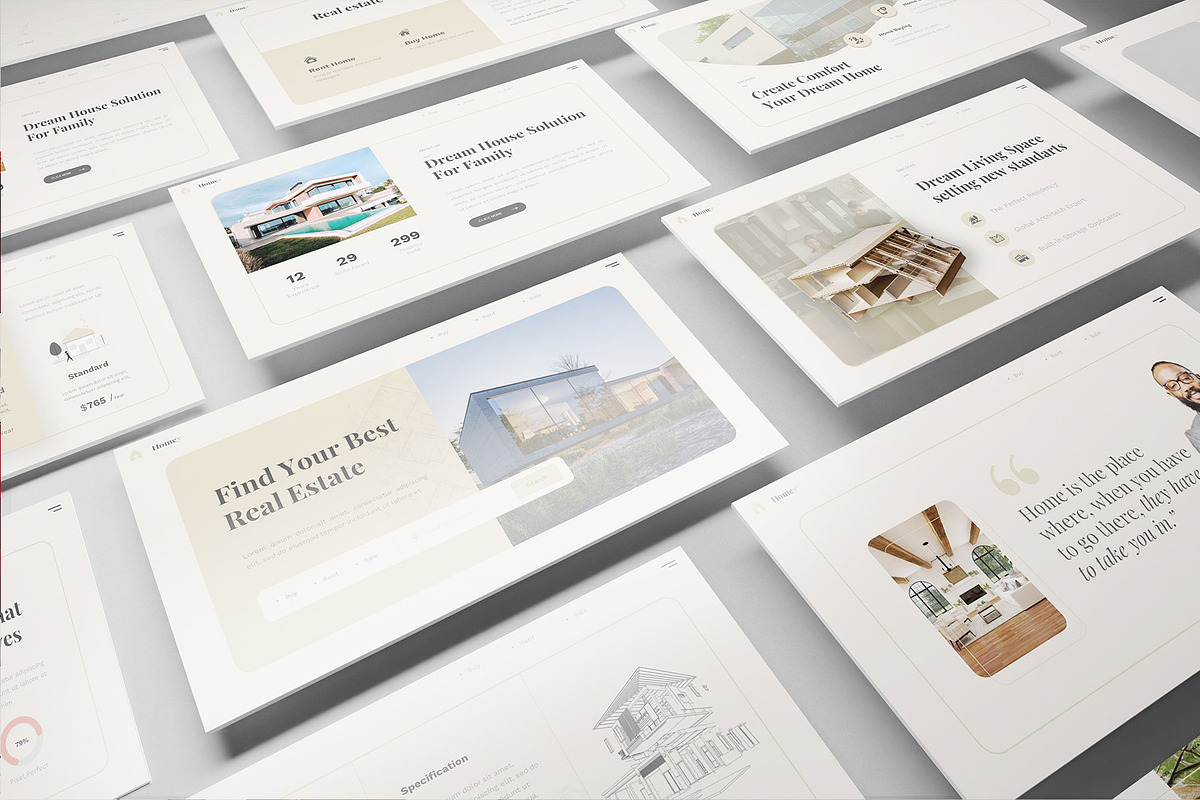 Real Estate Presentation PowerPoint, a Presentation Template by Pixslides (Photo 1 of 5)