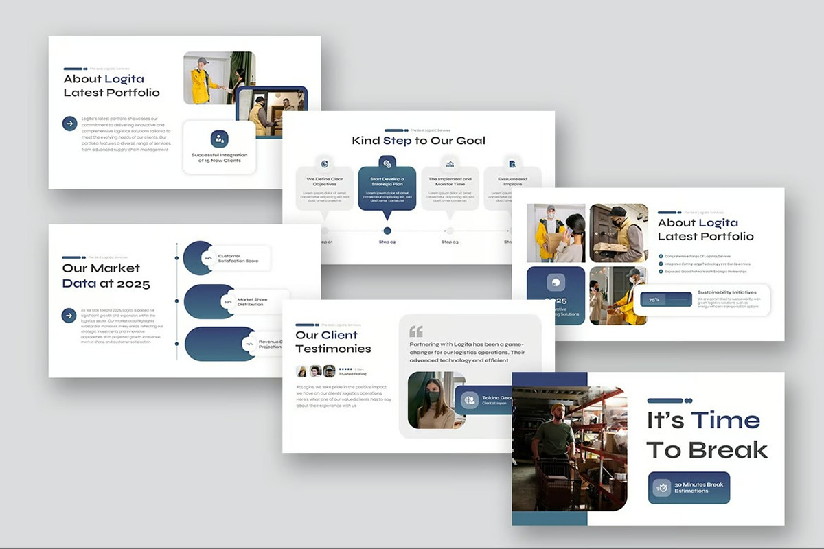 Logistics Keynote Templates, a Presentation Template by Fit-tee (Photo 6 of 10)