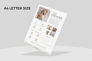 1 Page Media Kit Template - Beige, a Presentation Template by CoCreatorDesigns (Thumbnail 4 of 7)