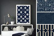 37 seamless blue modern pattern, a Pattern Graphic by ARTOZEN DIGITAL (Thumbnail 6 of 15)