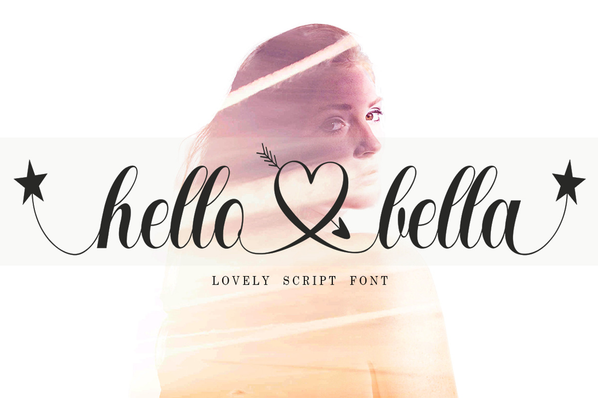 Hello Bella Script, a Script Font by Bosstype Studio (Photo 1 of 10)