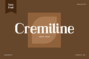 Cremiline Serif Font, a Serif Font by UICreative (Thumbnail 1 of 6)