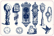 Vintage clocks and watches, a Technology Illustration by Mr Vintage (Thumbnail 3 of 5)