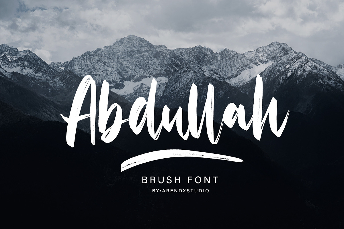 Abdullah - Handbrush Typeface