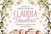 Claudia Sansbert Wedding Handwritten, a Script Font by Letterhend Studio (Thumbnail 1 of 12)