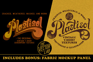 Plastisol 1&2 T-Shirt Texture Bundle