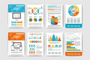 Set Of Infographic Brochures