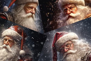 Magical Santa Claus Background