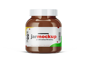 Chocolate Cream Jar Mockup