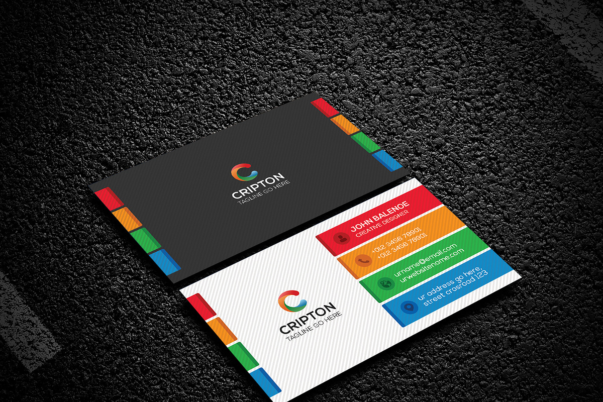 Colorful Business Card, a Business Card Template by Creative_Arts (Photo 2 of 4)