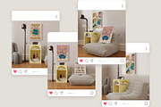 Interior & Frame Mockup Set AYLA, a Household Mockup by Bonumo (Thumbnail 6 of 8)