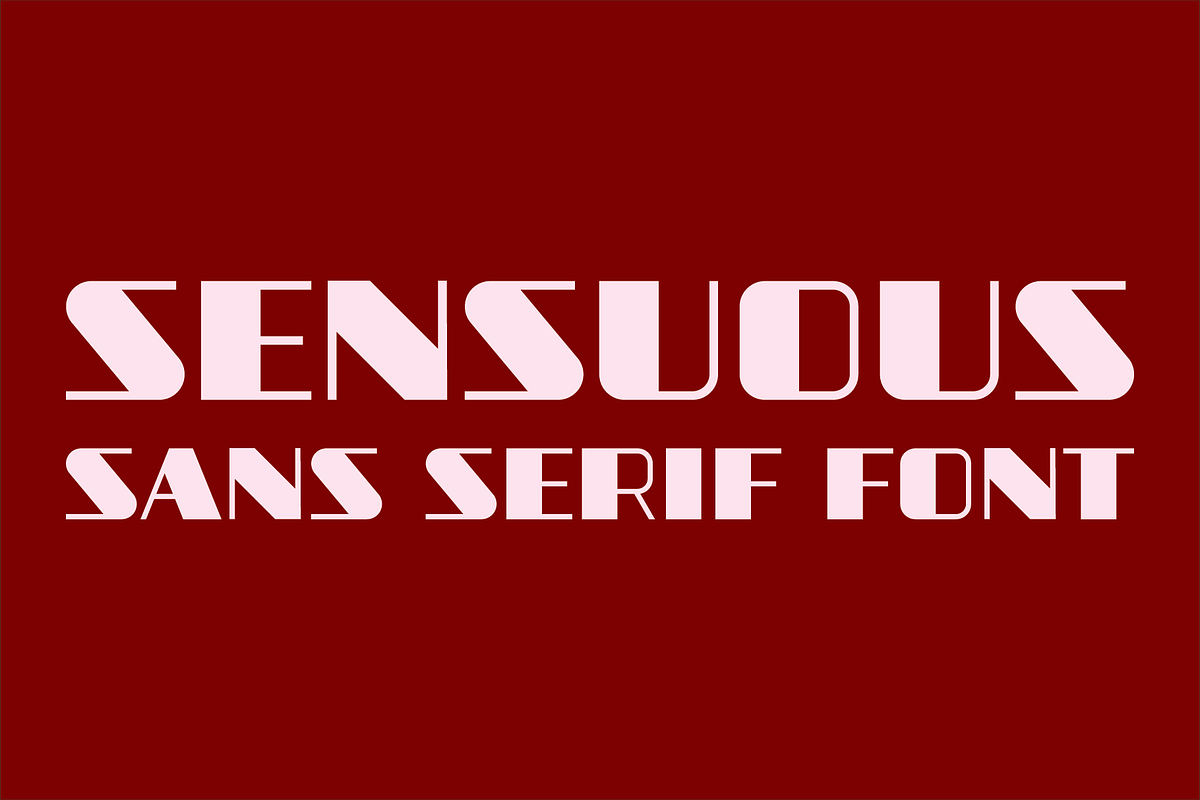Sensuous - Sans Serif Font, a Font by GG Design (Photo 1 of 6)
