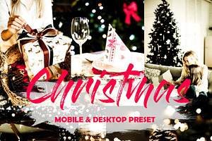10 Christmas Mobile Lightroom Preset
