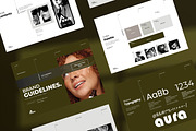 AURA / Brand Guideline Template, a Brochure Template by Slide-Agency (Thumbnail 3 of 11)