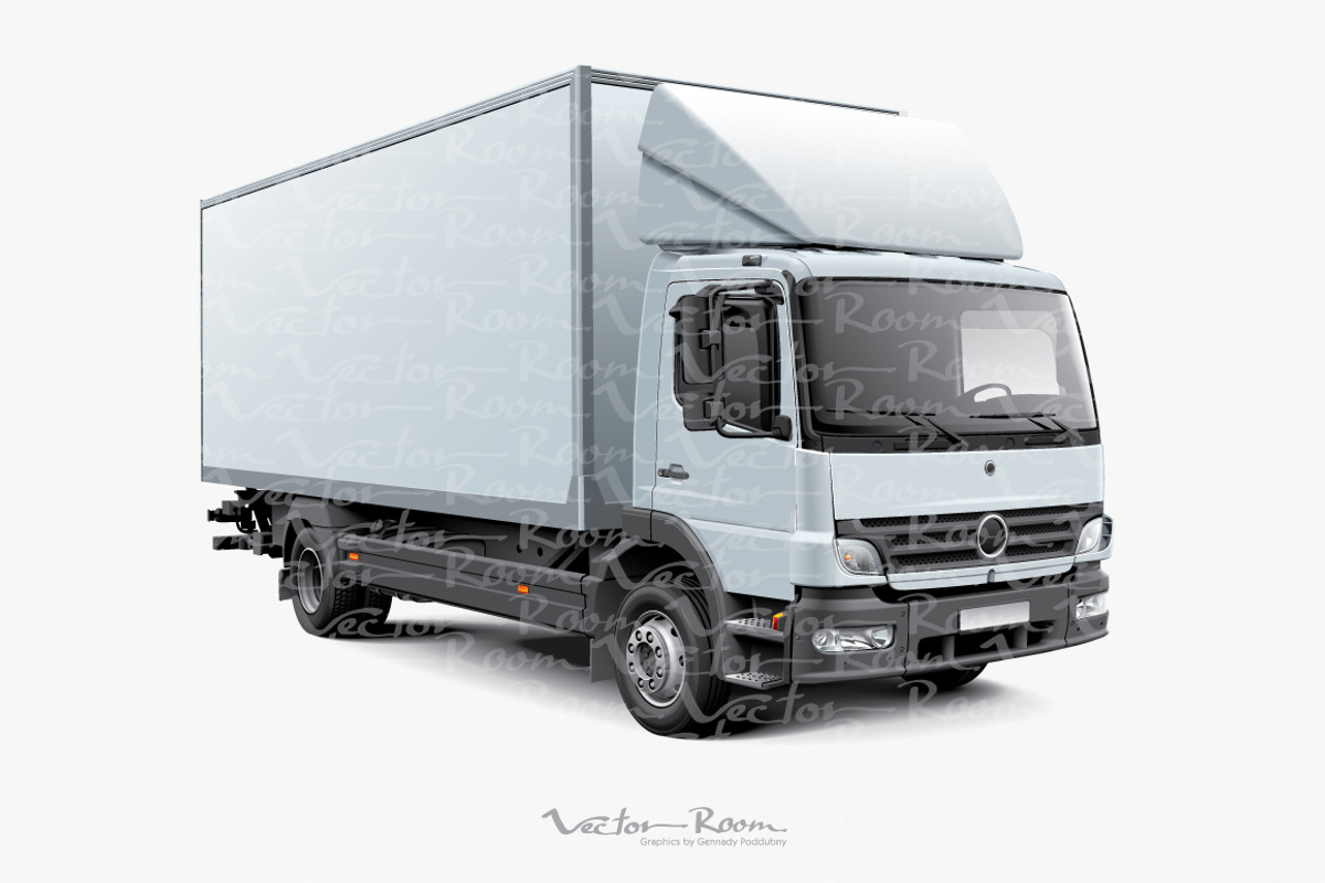 Box Truck Mockup, a Product Mockup by Vector Room (Photo 2 of 2)