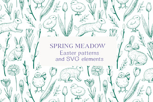 Easter patterns and elements