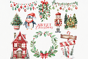 Sweet Christmas Clipart Bundle, a Seasonal Illustration by ClipArtCharm (Thumbnail 4 of 6)