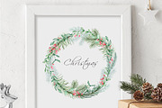 Watercolor Elegant Christmas Clipart, a Seasonal Illustration by SvetaArtStore (Thumbnail 6 of 8)