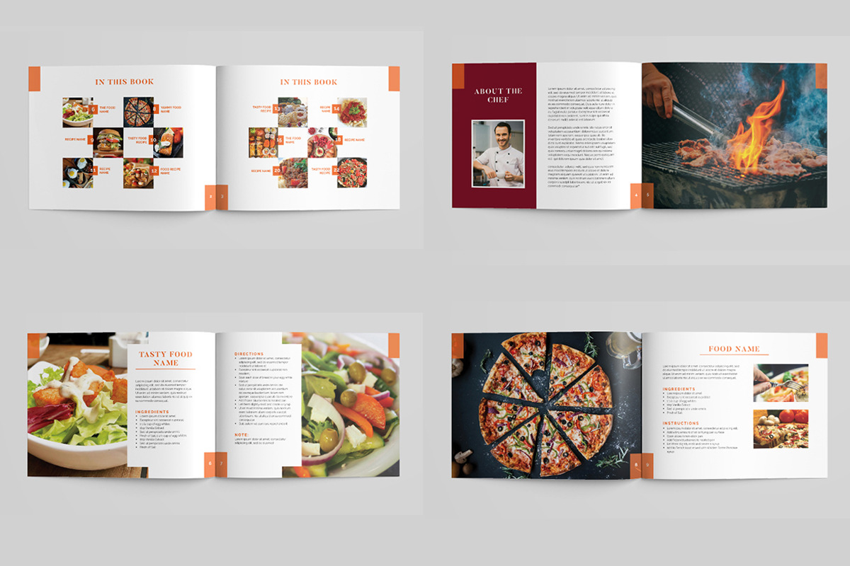 Recipe Book Template, a Brochure Template by xtratimebd (Photo 2 of 4)