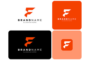 Letter F Sharp Futuristic Logo, a Branding & Logo Template by ika trisiana