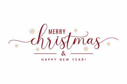 Christmas Card With Merry Christmas