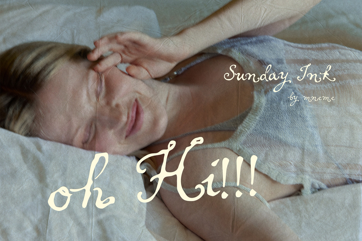Sunday Ink - Soft Handwritten Script, a Script Font by Mneme (Photo 2 of 8)