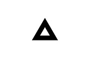 20 Black Triangle Geometric Icons, a Graphic by Gfx_Store (Thumbnail 4 of 10)