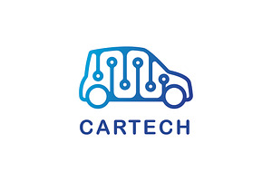 Car Tech Simple Logo for Business, a Branding & Logo Template by Logo Loom