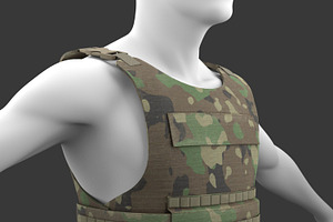 Military Woodland Tactical Vest