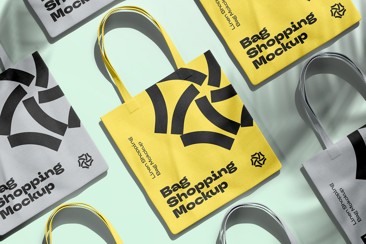 Shopping Bag Mock-up, a Merchandise Mockup by Yogurt86 (Photo 8 of 8)