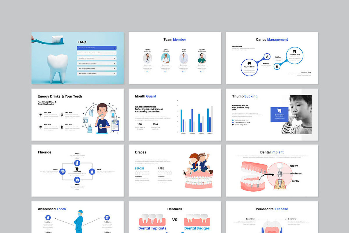 Dental Presentation Template, a Presentation Template by GenerousArt (Photo 7 of 7)