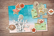 Ocean Scrapbooking Kit, an Illustration by Secret Helper (Thumbnail 8 of 9)