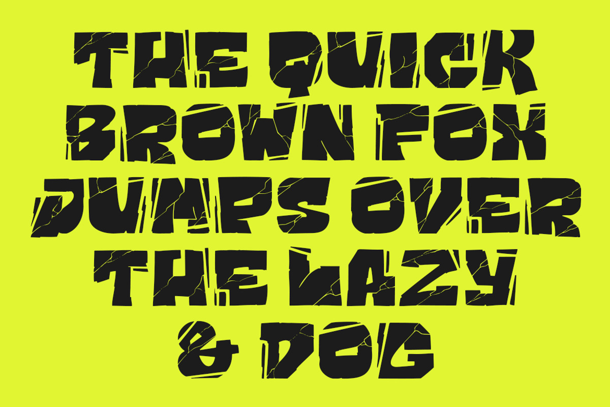 GF Knock - Cracked Display Font, a Handwritten Font by GroovyFontCo (Photo 5 of 7)
