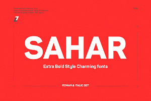 Sahar Extra Bold (Roman & Italic)