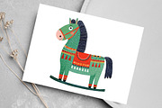 Cute Blue Christmas Clipart, an Illustration by Canvas Craft (Thumbnail 7 of 8)