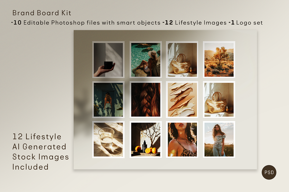 Soleil Branding Board Kit + Logo, a Branding & Logo Template by CC CREATIVE CO (Photo 4 of 9)