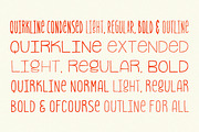 QUIRKLINE - Playful Handcrafted Font, a Handwritten Font by Tom Chalky (Thumbnail 5 of 6)