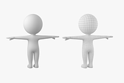 Cute Stickman in T-Pose CAT Rig, a Characters & Person 3D Model by VK Studio (Thumbnail 7 of 19)